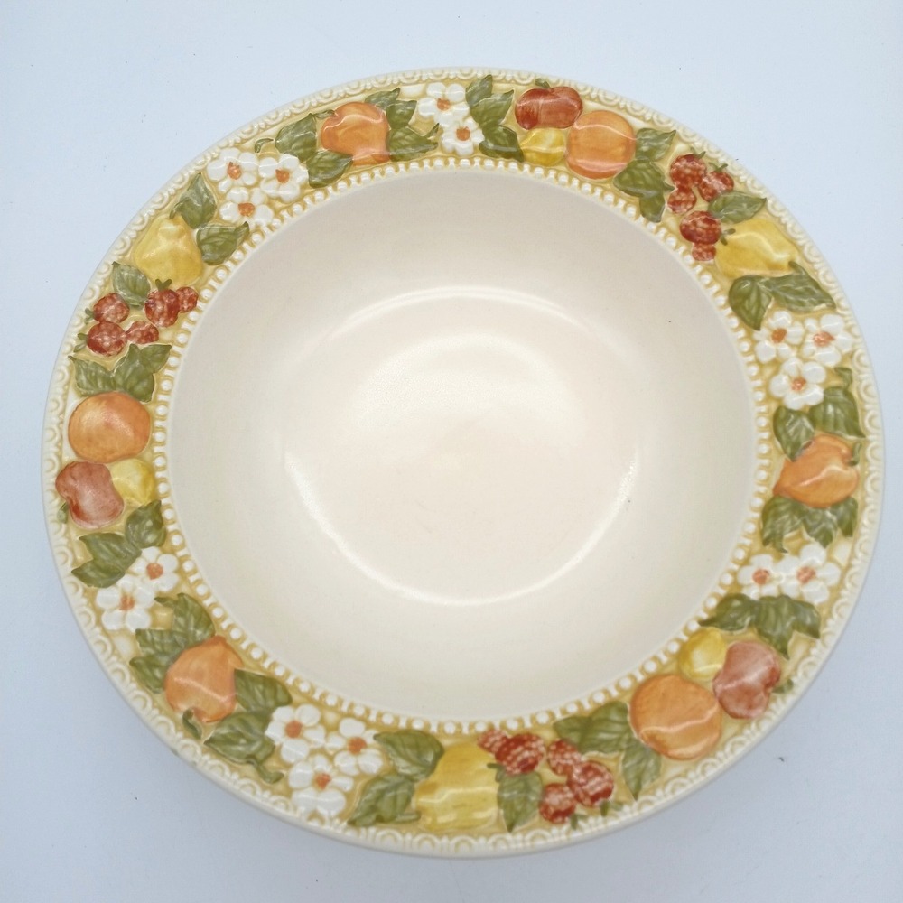 Vegetable Serving Bowl Vernon Ware by Metlox Della Robbia Poppytrail 10 5/8"
